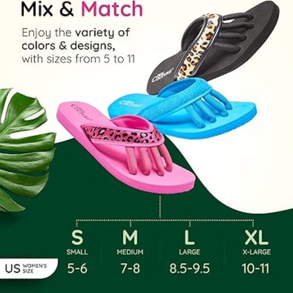 Pedi Couture - Pedicure Sandals - Pink Leopard - Women's XL - NWT - Picture 5 of 8